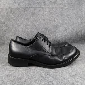 Banana Republic Shoes Mens 9.5 Derby Oxford Black Leather Moc Toe Dress Formal